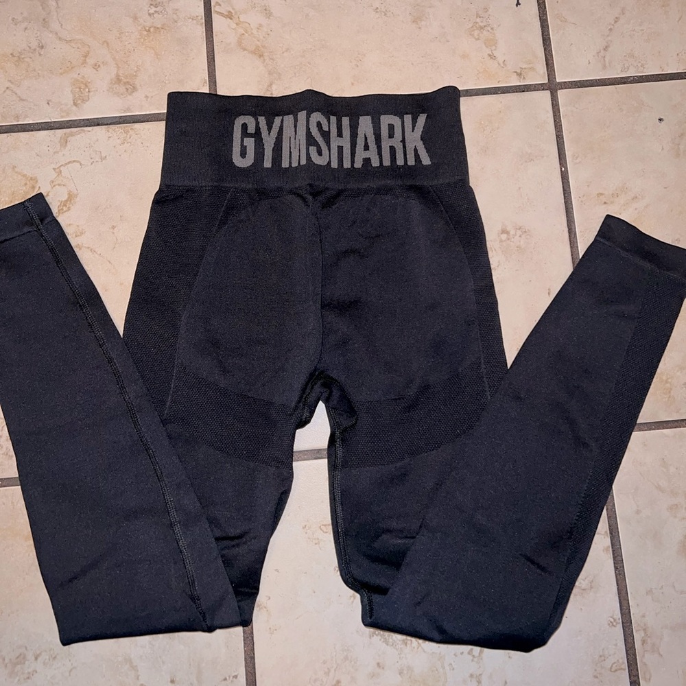 Gymshark Flex High Waisted Leggings - Black/Charcoal
